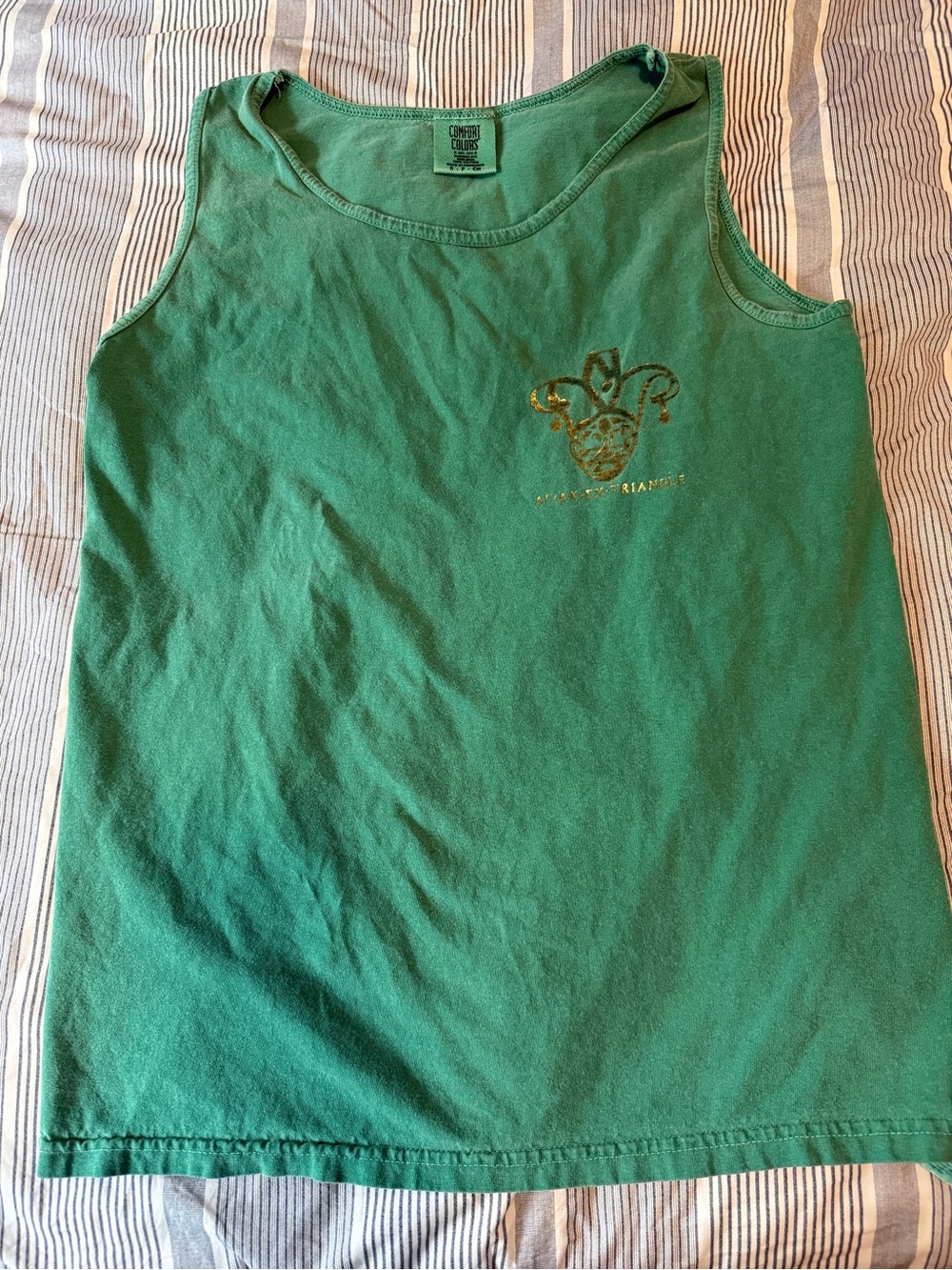 Delta Gamma Greek Week Green Sleeveless Tank Top - Comfort Colors